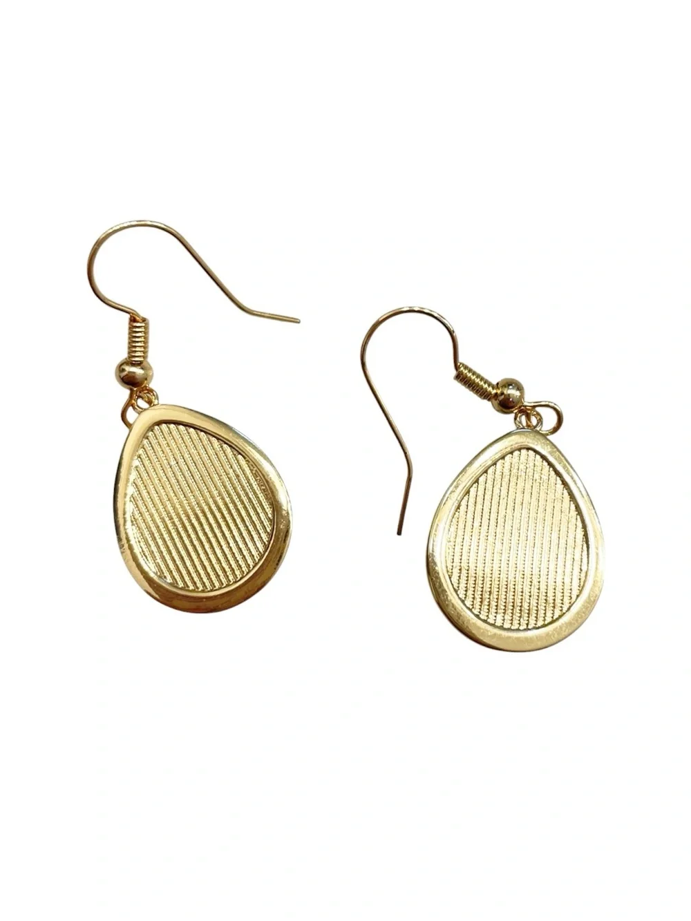 Blue Turquoise Gold Western Cowgirl Dangle Drop Earrings